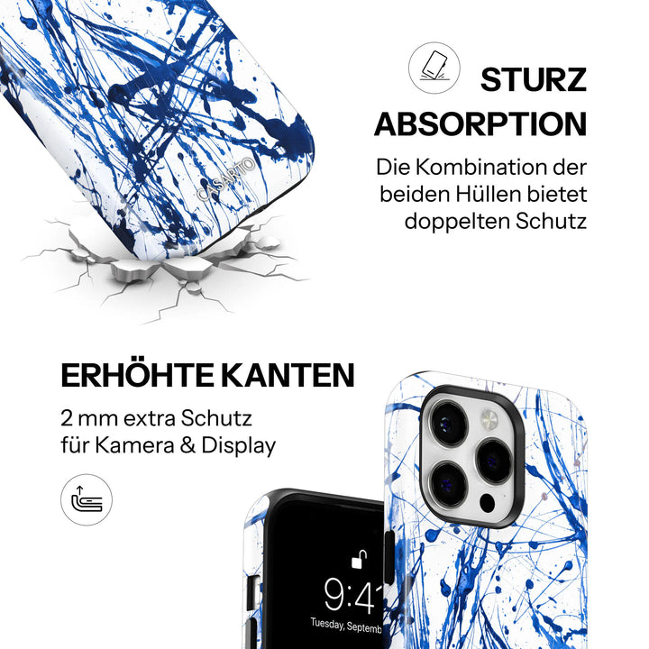 Blauw schilderij