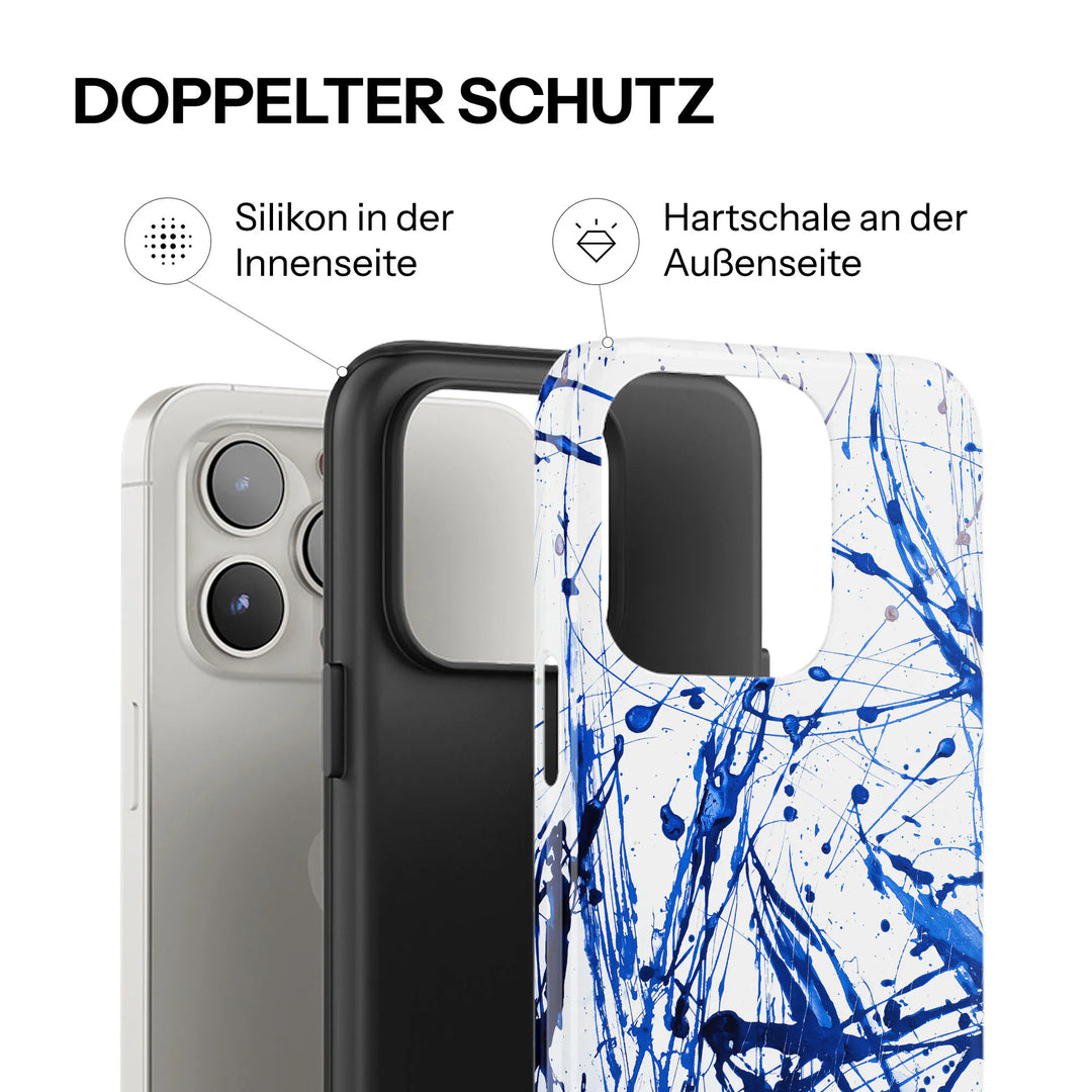 Blauw schilderij