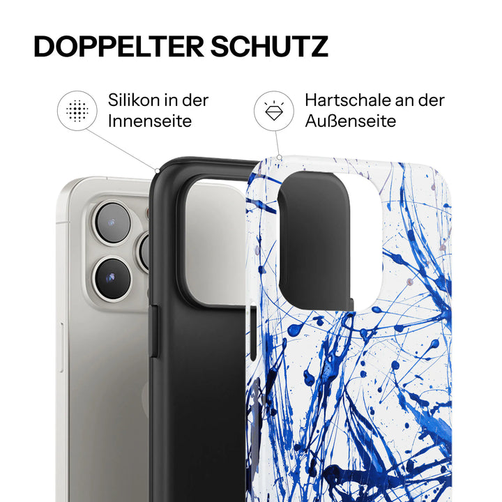 Blauw schilderij